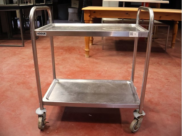 Inox trolley - afbeelding 1 van  3