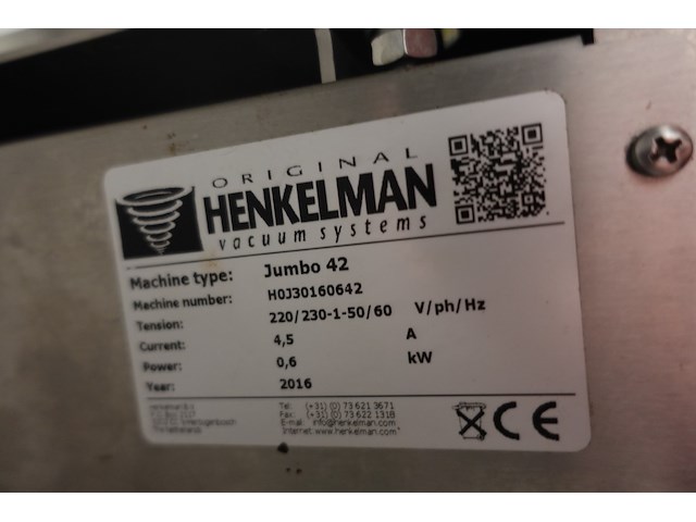 Inox vacuummachine henkelman - afbeelding 4 van  4