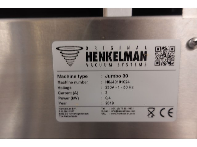 Inox vacuümverpakkingsmachine henkelman - afbeelding 5 van  7