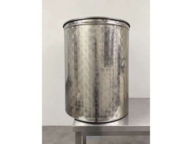 Inox vat 200 liter met deksel brouwland - afbeelding 1 van  4