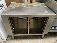 Inox verhoog voor steamer
