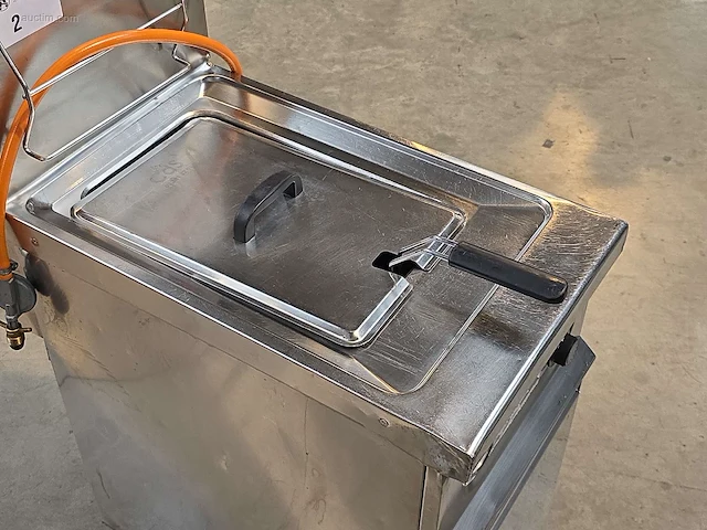 Inox verrijdbare gasfriteuse elframo gw20t - afbeelding 3 van  8