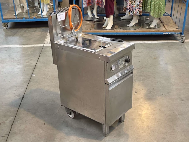 Inox verrijdbare gasfriteuse elframo gw20t - afbeelding 1 van  7