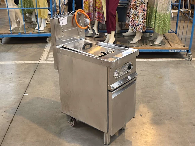 Inox verrijdbare gasfriteuse elframo gw20t - afbeelding 1 van  6