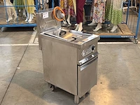Inox verrijdbare gasfriteuse elframo gw20t