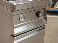 Inox verrijdbare gasfriteuse elframo gw20t - afbeelding 3 van  6