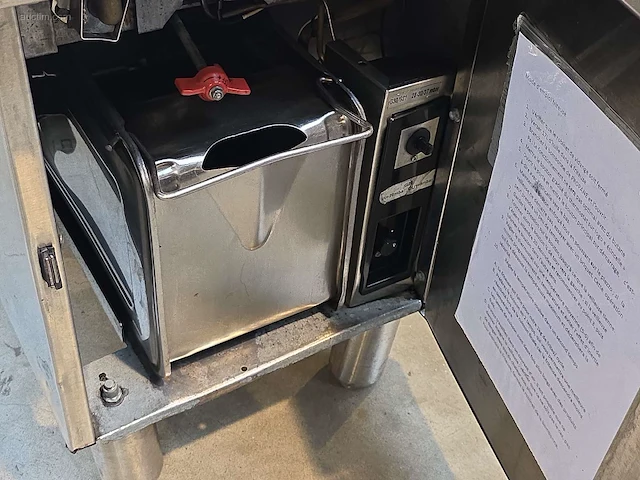 Inox verrijdbare gasfriteuse elframo gw20t - afbeelding 4 van  6