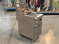 Inox verrijdbare gasfriteuse elframo gw20t