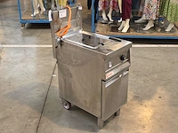 Inox verrijdbare gasfriteuse elframo gw20t