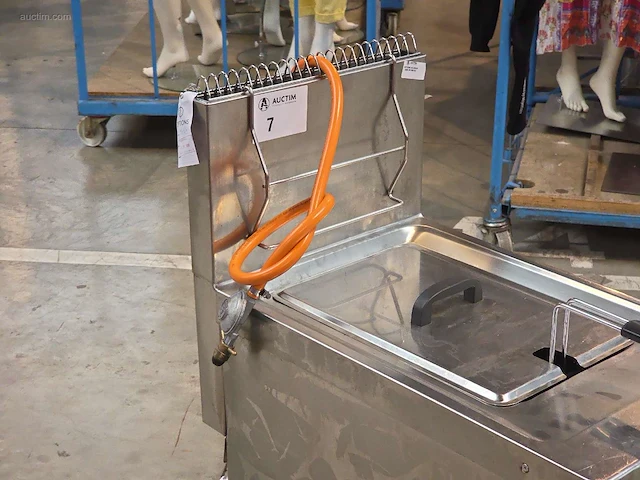 Inox verrijdbare gasfriteuse elframo gw20t - afbeelding 2 van  6
