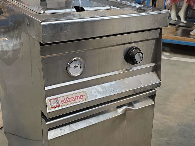 Inox verrijdbare gasfriteuse elframo gw20t - afbeelding 4 van  6