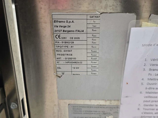 Inox verrijdbare gasfriteuse elframo gw20t - afbeelding 6 van  6
