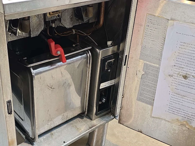 Inox verrijdbare gasfriteuse elframo gw20t - afbeelding 4 van  7