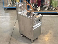 Inox verrijdbare gasfriteuse elframo gw20t