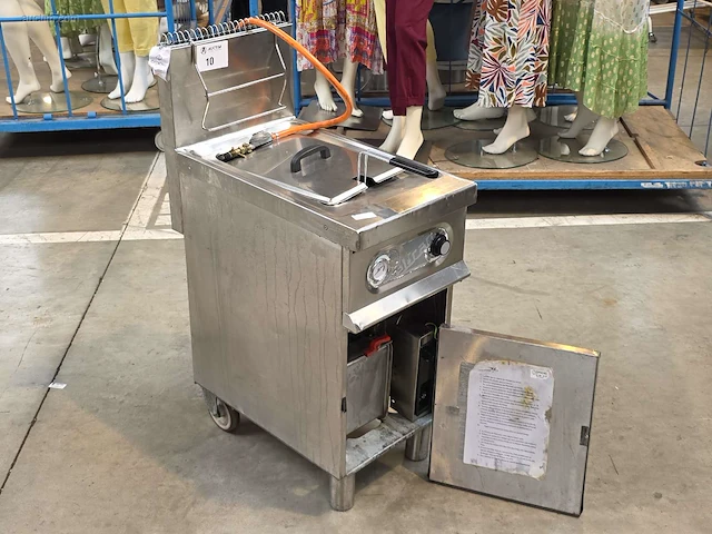 Inox verrijdbare gasfriteuse elframo gw20t - afbeelding 1 van  7