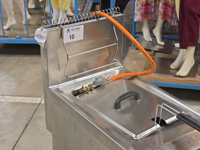 Inox verrijdbare gasfriteuse elframo gw20t - afbeelding 2 van  7