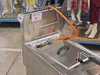 Inox verrijdbare gasfriteuse elframo gw20t - afbeelding 2 van  7