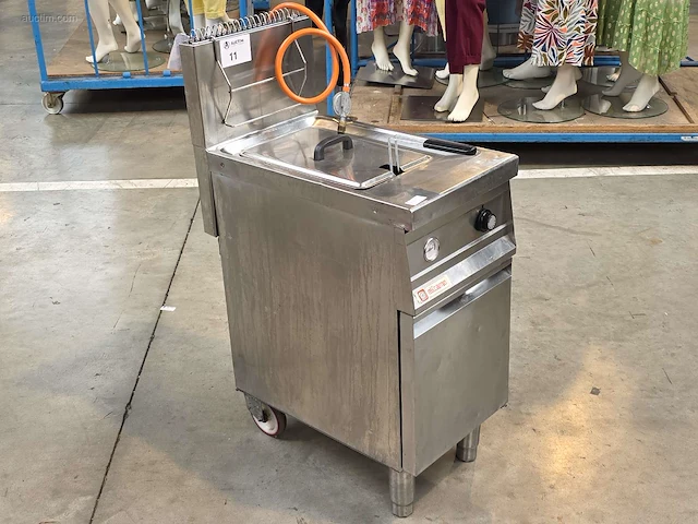 Inox verrijdbare gasfriteuse elframo gw20t - afbeelding 1 van  7