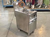 Inox verrijdbare gasfriteuse elframo gw20t