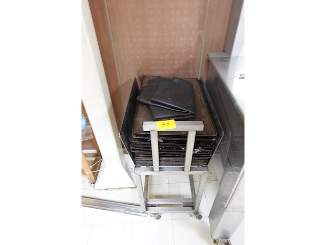 Inox verrijdbare kar - afbeelding 3 van  4