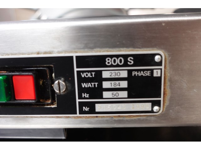 Inox vleessnijmachine berkal - afbeelding 7 van  7