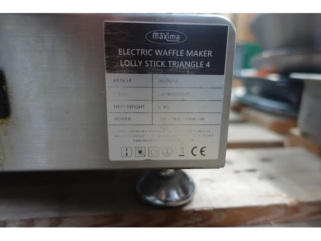 Inox wafelijzer maxima - afbeelding 4 van  4