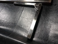 Inox wandplank met l-steunen (200 x 30 cm) - afbeelding 2 van  2