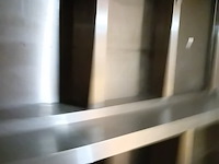 Inox wandrek 6 vakken met leggers (11) - afbeelding 2 van  2