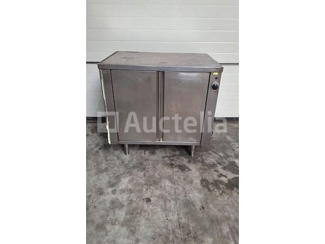 Inox warmte kast met werktafel (nr 11-11) - afbeelding 1 van  4