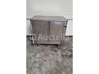 Inox warmte kast met werktafel (nr 11-11) - afbeelding 1 van  4