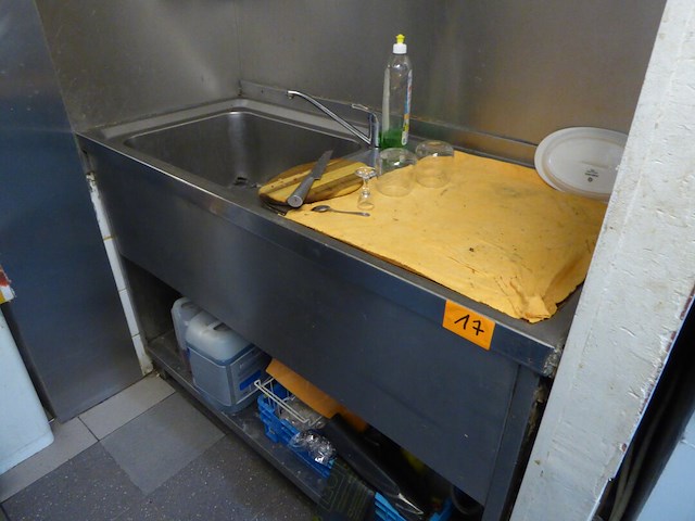 Inox wasbak - afbeelding 1 van  1