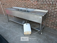 Inox wastafel + boiler - afbeelding 1 van  7