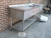 Inox wastafel + boiler - afbeelding 4 van  7