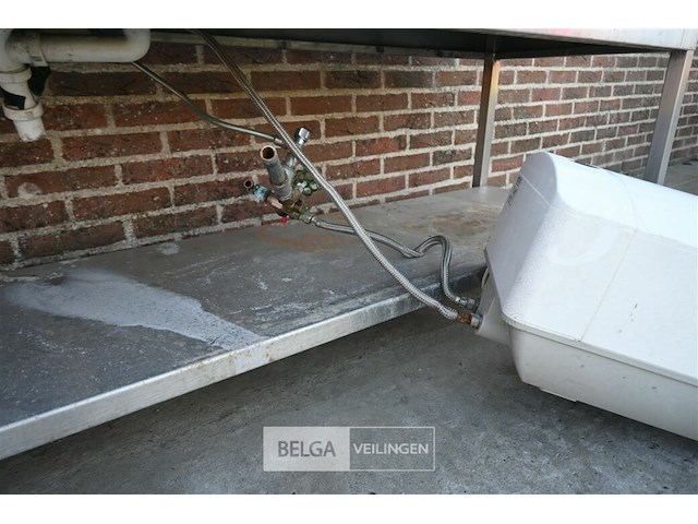 Inox wastafel + boiler - afbeelding 6 van  7
