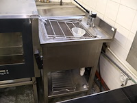 Inox wastafel met kraan - afbeelding 1 van  4