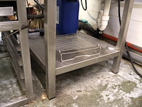 Inox wastafel met kraan - afbeelding 3 van  4