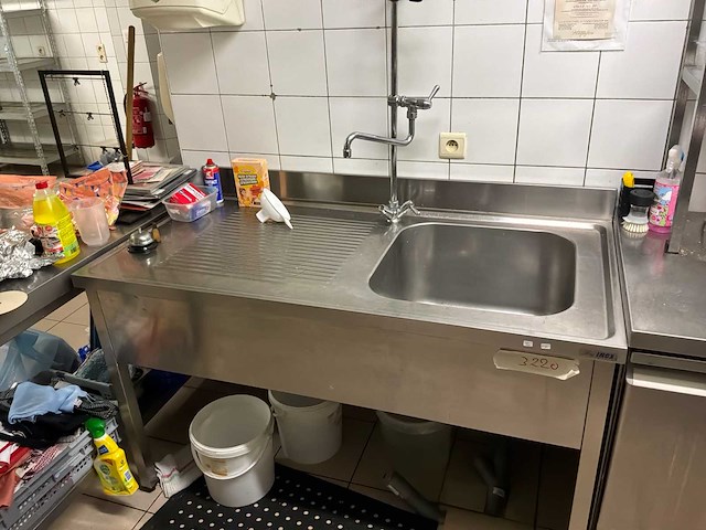 Inox wastafel - afbeelding 1 van  3
