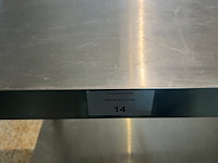 Inox werkbank 1 etage afm. 1m (17) - afbeelding 2 van  2
