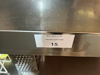 Inox werkbank ggmgastro afm. ca. 2m (zonder inhoud) (23) - afbeelding 2 van  2