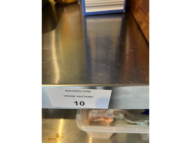 Inox werkbank met 2 etages afm. 1m (13) - afbeelding 2 van  2