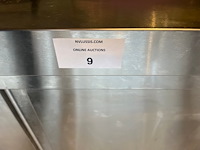 Inox werkbank met 2 schuifdeuren afm. 1m (12) - afbeelding 3 van  7