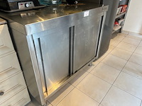 Inox werkbank met 2 schuifdeuren afm. 1m (12) - afbeelding 5 van  7
