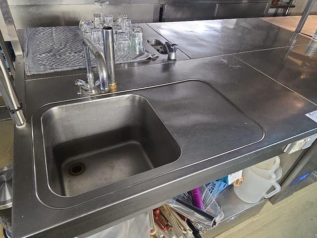 Inox werkstation met spoelbak en koeltogen... - afbeelding 4 van  25