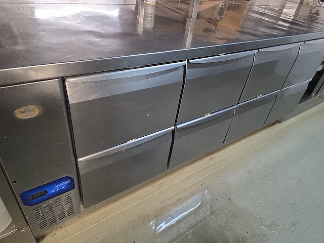Inox werkstation met spoelbak en koeltogen... - afbeelding 5 van  25