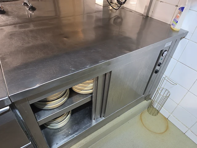 Inox werkstation met spoelbak en koeltogen... - afbeelding 8 van  25