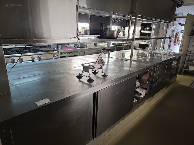 Inox werkstation met spoelbak en koeltogen... - afbeelding 19 van  25