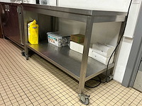 Inox werktafel (2x) - afbeelding 2 van  4