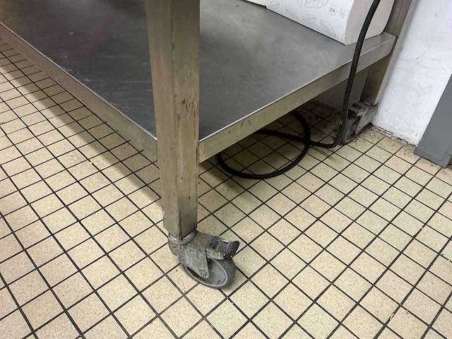 Inox werktafel (2x) - afbeelding 3 van  4