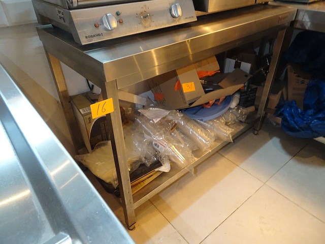 Inox werktafel ggm gastro - afbeelding 2 van  2