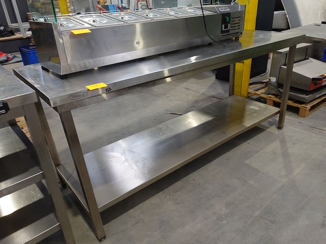 Inox werktafel maxima - afbeelding 1 van  2